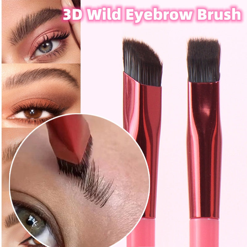 3D Wenkbrauwborstel & Concealer Kwast – Wild Brow Brush voor Haarlijn & Wenkbrauw Make-up