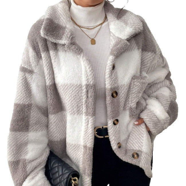 Dames  Jas – Casual Winterjack met Knopen en Warme Voering