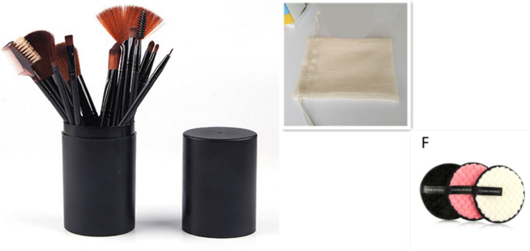 12-delige Make-up Kwastenset – Voor Blush, Oogschaduw, Wimpers & Highlighter